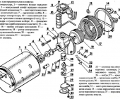 Устройство компрессора с электродвигателем