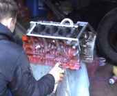 Покраска двигателя аэрозолем